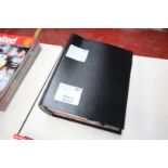 BLACK FOLDER AND CONTENTS OF AWAY PROGRAMS, SEASON 2008 / 09