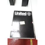 BLACK BOX AND CONTENTS OF 12x EDITIONS OF MANCHESTER UNITED GLOSSY MAGAZINE, 2001