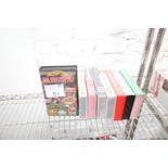 8x MANCHESTER UNITED VHS VIDEOS INCLUDING BRYAN ROBSON, MANCHESTER UNITED V. LIVERPOOL, BLOOPER,