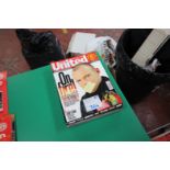 STACK OF 12x 'INSIDE UNITED' GLOSSY MAGAZINES, 2008