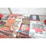 10x MANCHESTER UNITED HARDBACK BOOKS INCLUDING 'ILLUSTRATED MAN UNITED', ROY KEEN, HUGHESIE, 'FATHER