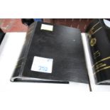 BLACK RING BINDER AND CONTENTS OF AWAY MATCH DAY PROGRAMS, SEASON 2005 / 06