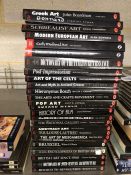 Collection of books by publisher World of Art, relating to the different genres of art