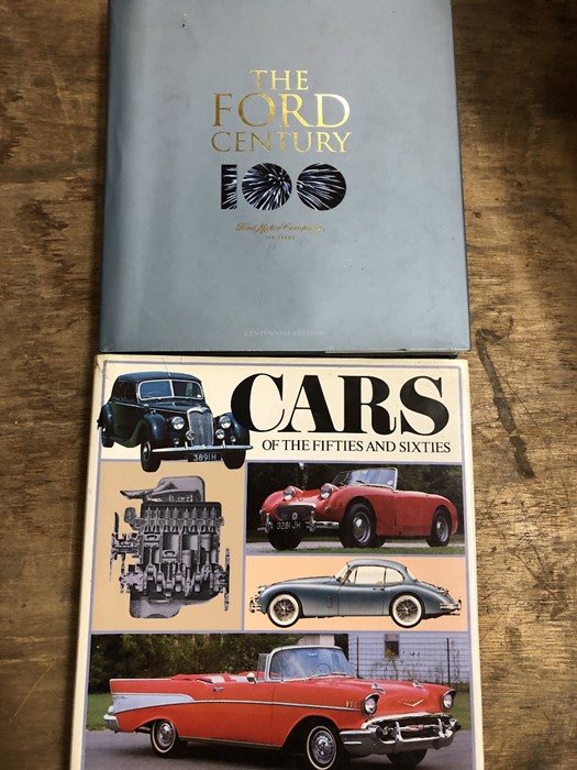 Collection of Hardback books relating to automobiles to include the Ford Century Centennial
