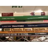 Collection of books relating to tractors