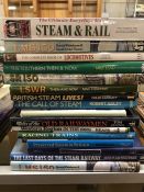 Collection of books relating to steam and locomotives