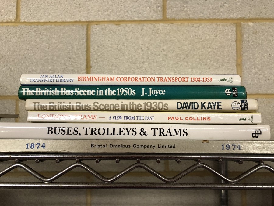 Collection of Hardback books relating to buses, trolleys and trams - Image 2 of 3