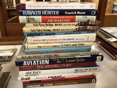 Collection of books relating to aviation and aircraft