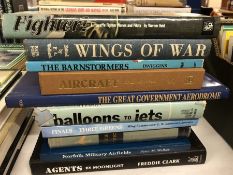 Collection of books relating to military aeronautical interest