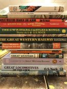 Collection of books relating to railways and locomotives