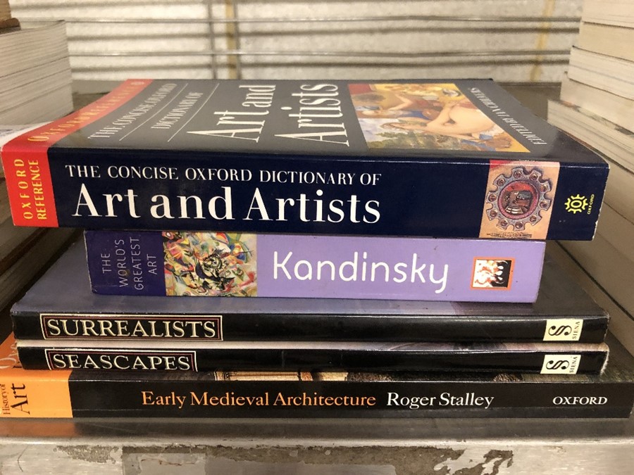 Collection of books relating to art and artists