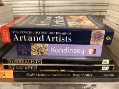 Collection of books relating to art and artists