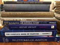 Collection of books relating to aeronautical interest to include Milestones of Aviation