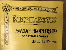 Copy of 'Roundabouts' Savage Brothers Ltd, St Nicholas Works, Kings Lynn England, catalogue for