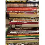 Collection of books relating to steam engines