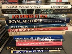 Collection of books relating to militaria and aeronautical