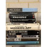 Collection of Hardback books relating to artwork and artists to include Dali