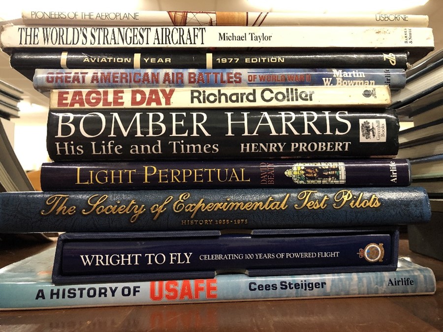 Collection of books relating to aeronautical interest