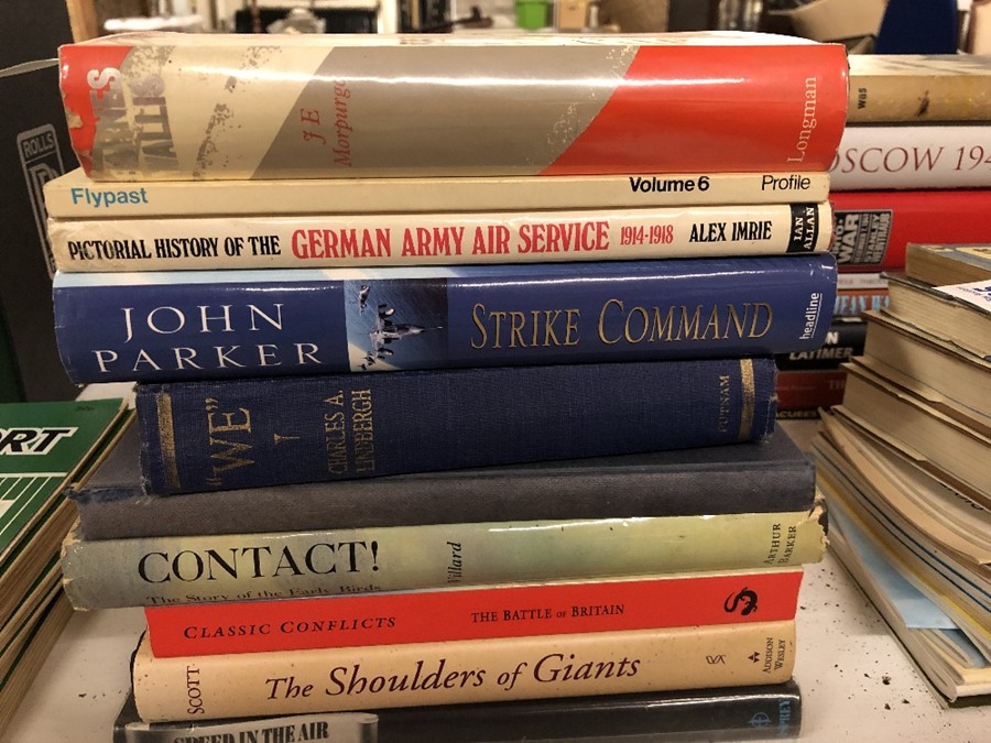 Collection of books relating to military aeronautical interest