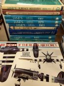 Collection of books relating to military aviation