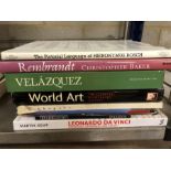 Collection of books relating to art and artists