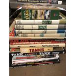 Collection of books relating to tanks