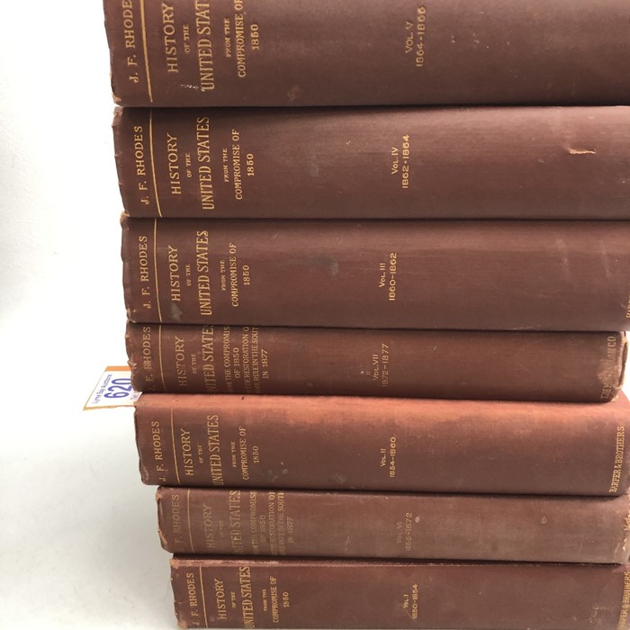Volumes I - VII (seven volumes) History of the United States from the Compromise of 1850 by - Image 11 of 11