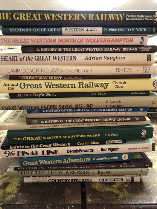 Collection of books relating to railways