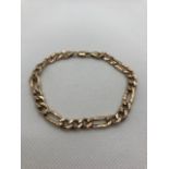 9ct Gold Bracelet marked 375 approx 5g & 20cm llong
