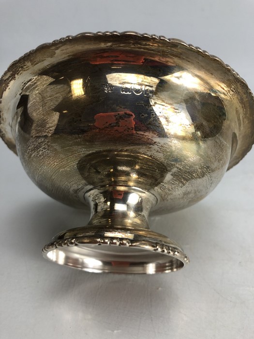 Silver London Hallmarked pedestal Bon Bon dish stamped to underside Depree Raeburn & Young (approx - Image 3 of 7