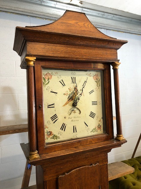 Grandfather clock by Robert Skelton of Malton. - Image 2 of 10