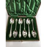 Set of Victorian/ Edwardian teaspoons Sheffield 1901 by James Deakin & Sons approx 67g