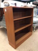 G-Plan bookcase with two shelves approx 81cm x 28cm x 93cm tall