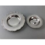 Two Silver Hallmarked pin trays approx 135g