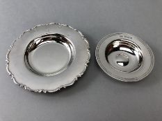 Two Silver Hallmarked pin trays approx 135g