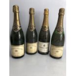 Four Bottles of French champagne three Besserat de Bellefon Reims 1979 & one J. Bourgeois Pere &