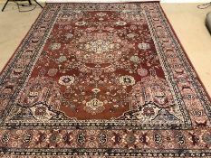 Large red ground rug