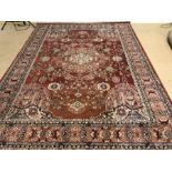 Large red ground rug