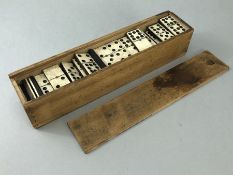 Antique boxed Domino set