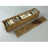 Antique boxed Domino set