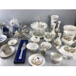 Collection of China to include Ainsley Cottage Garden, Royal Worcester, Vilroy & Bosch etc