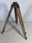 Vintage wooden and metal tripod