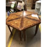 A Set of eight italian Inlaid tables