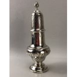 Continental large (23cm tall) Silver sugar shaker/ sifter approx 257g