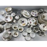 Various Royal Worcester Evesham pattern dinnerware and teaset