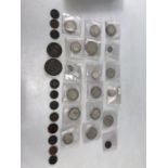 Collection of coins the earliest 1700 to include Crowns, Cartwheel pennies etc