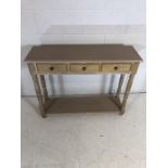 Console/hall table with three drawers and shelf under