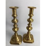 A good pair of Brass Candlesticks approx 27cm tall