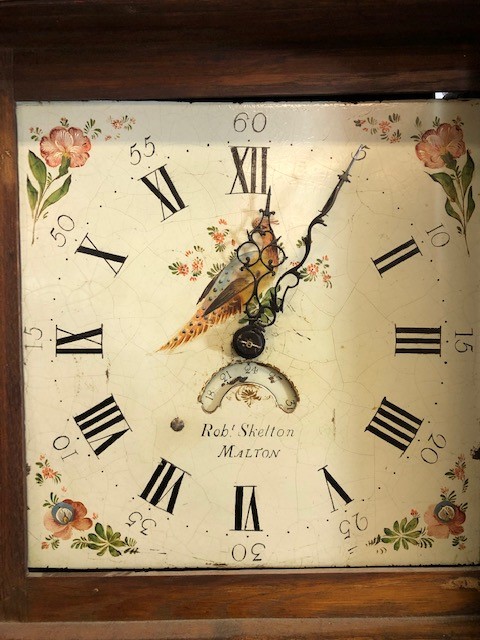 Grandfather clock by Robert Skelton of Malton. - Image 4 of 10