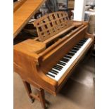 Piano: A baby Grand Piano by German Berlin maker OBERMEIER. Pianoforte Fabrik.